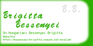 brigitta bessenyei business card
